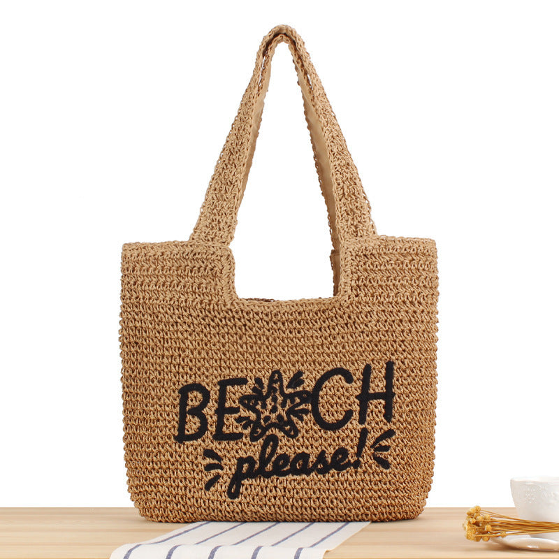 Beach bag with creative lettering and durable material Kalsten