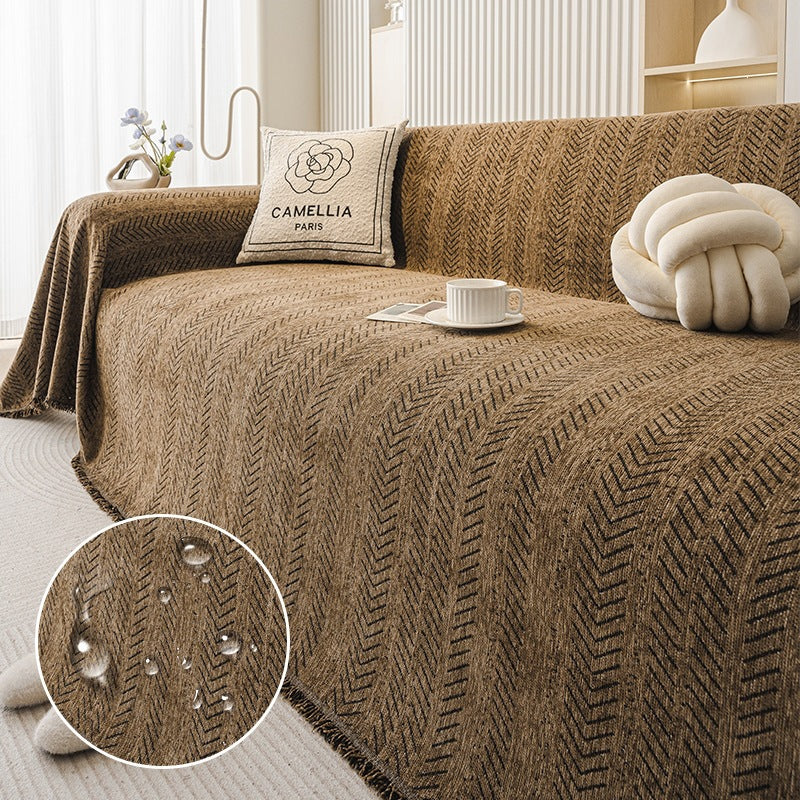 Cozy Textured Sofa Throw Blanket