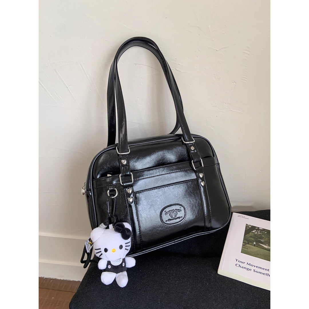 Premium Leather Handheld Satchel Kalsten