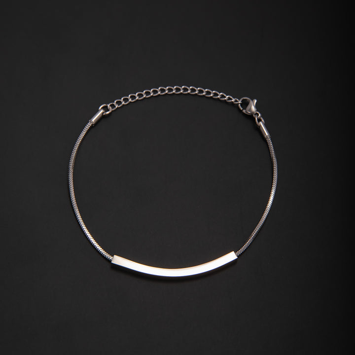 Elegant Minimalist Silver Chain Bracelet Kalsten