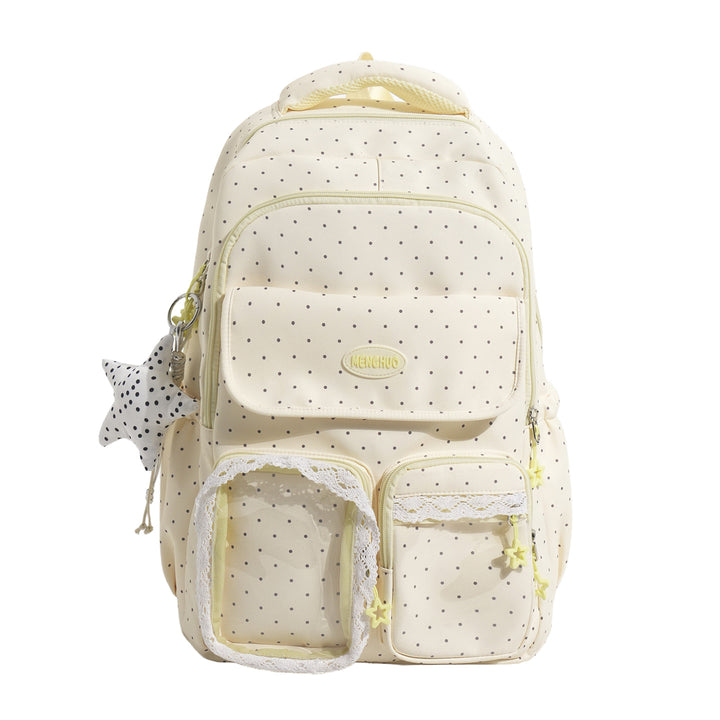 Cute Decorative Polka Dot School Backpack Kalsten