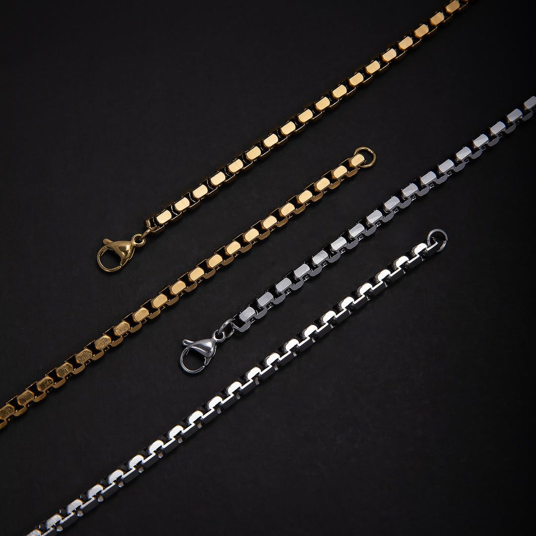 Stainless Steel Chain Necklace and Bracelet Set Kalsten