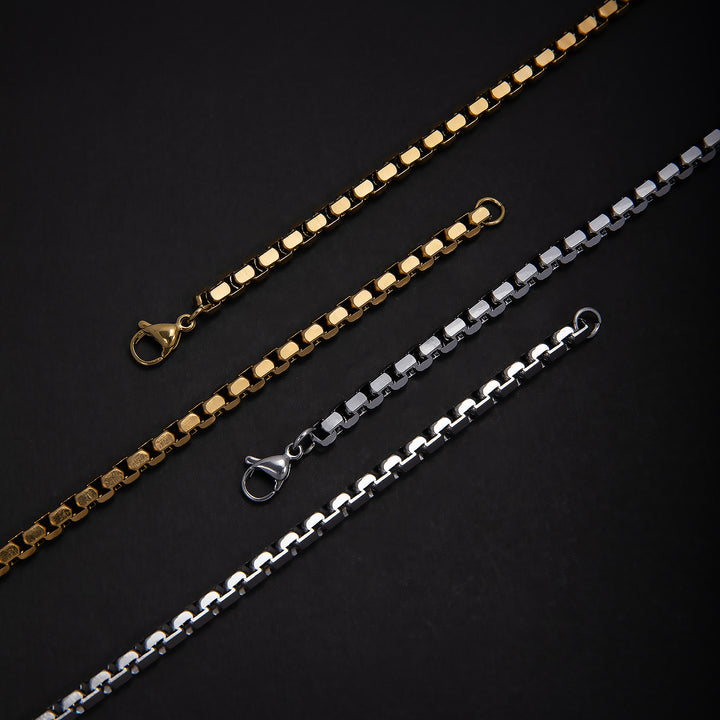 Stainless Steel Chain Necklace and Bracelet Set Kalsten