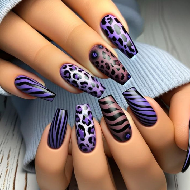 Trendy Animal Print Nail Art Set Kalsten