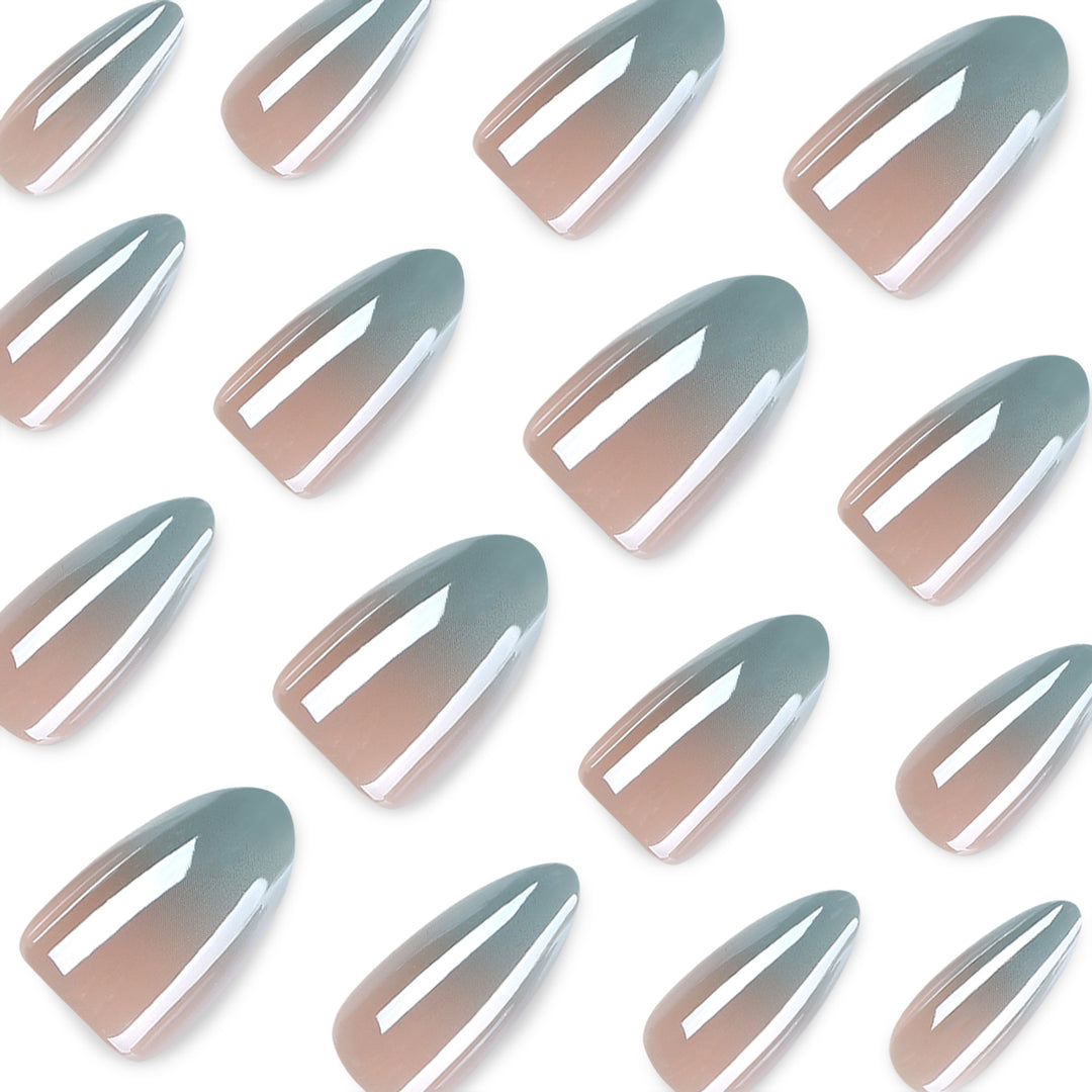 Graphic Stiletto Nails with Elegant Ombre Effect Kalsten