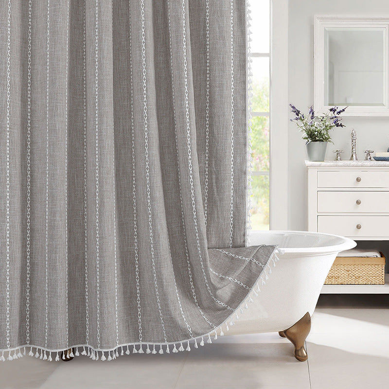 Textured Grid Design Window Curtain Kalsten