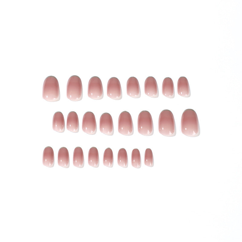 Elegant Gel Nail Extensions with Transparent Tips Kalsten