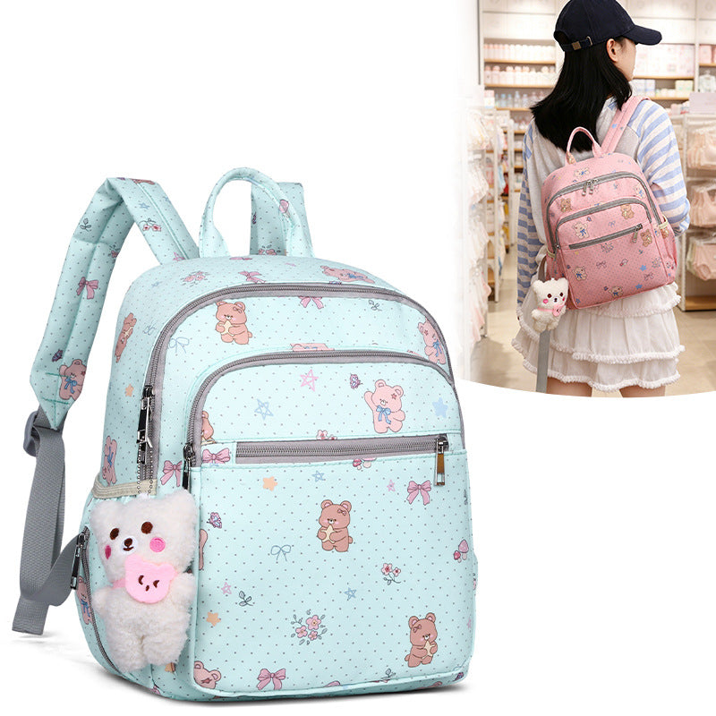 Cute Cartoon-Themed Multi-Pocket Backpack Kalsten