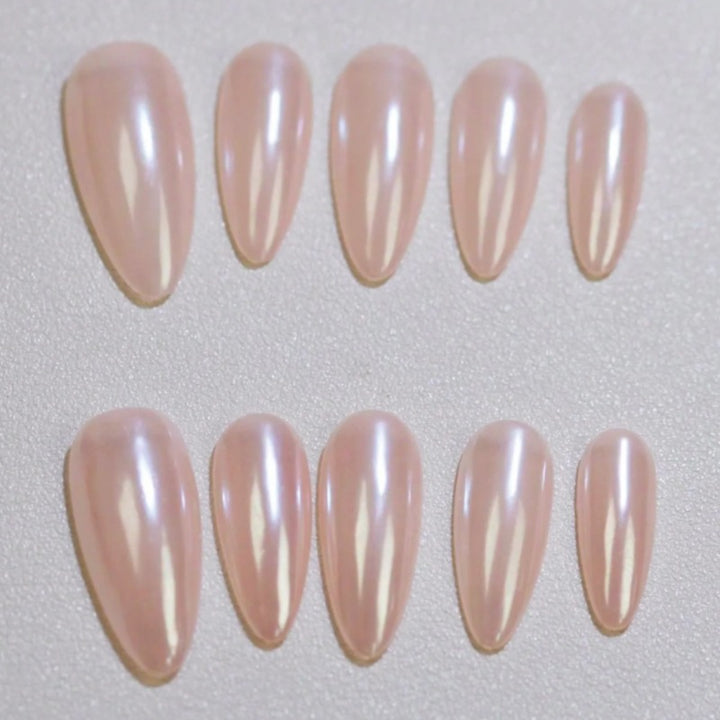 Glossy Pointed Press-On Nail Tips Kalsten