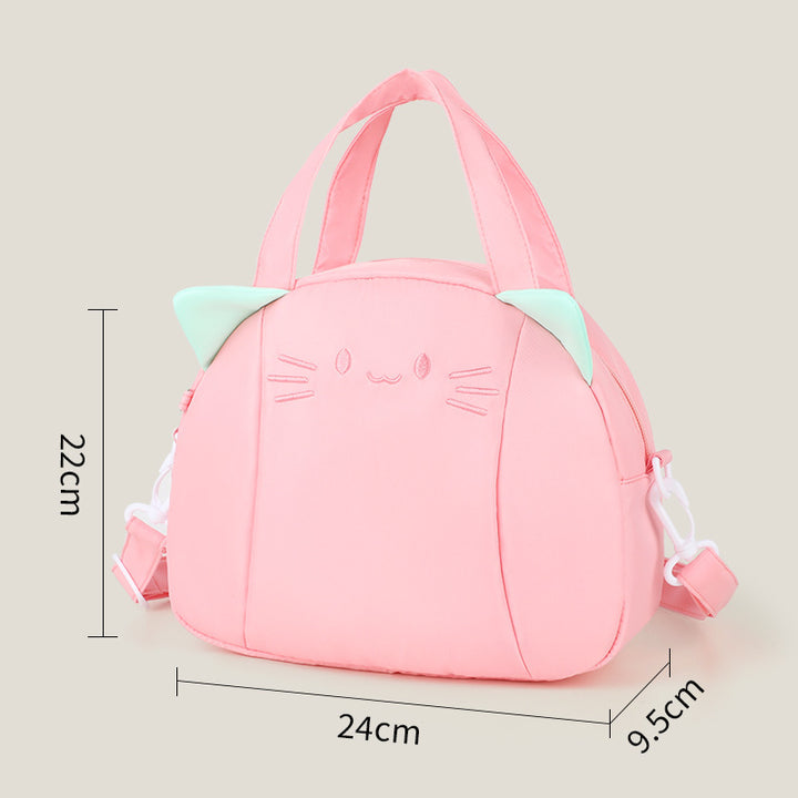 Playful Cat Motif Shoulder Bag Kalsten