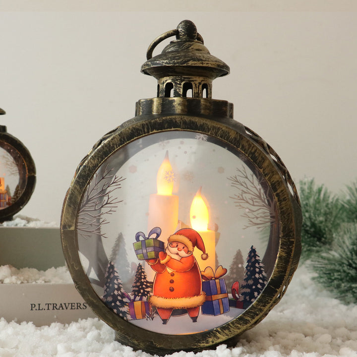 Decorative Christmas lantern with LED lighting