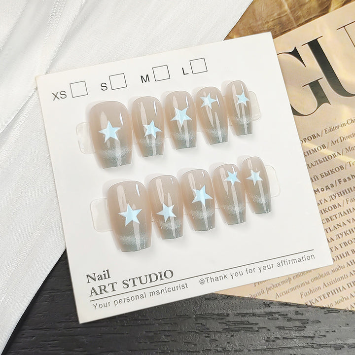 Artificial nails with Elegant Ombre Design Kalsten