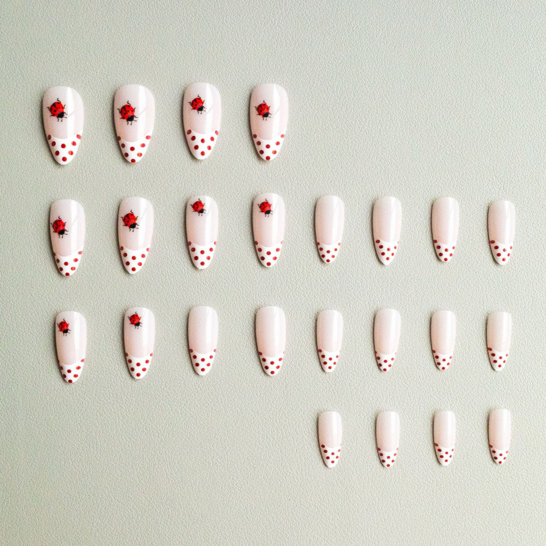 Artistic Ladybug-Themed Nail Art Kit