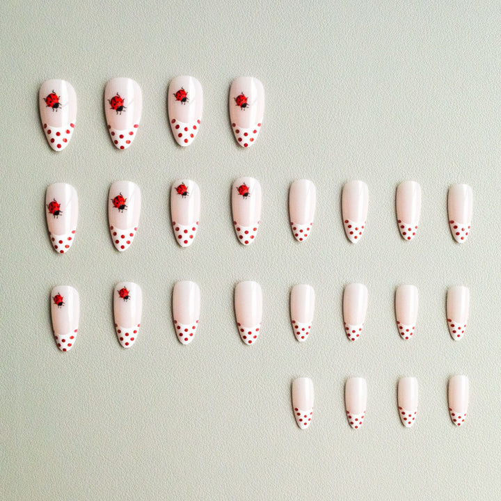 Artistic Ladybug-Themed Nail Art Kit
