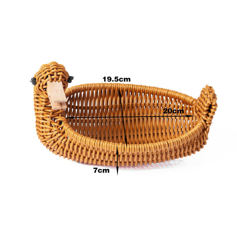 Frog-Shaped Decorative Woven Basket Kalsten