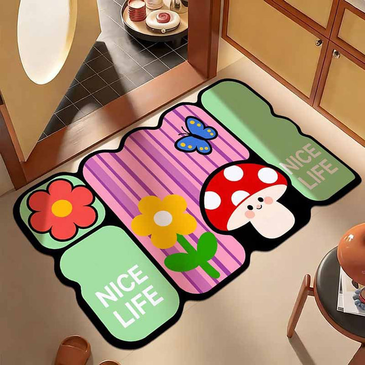 Nature-Themed Decorative Floor Mat
