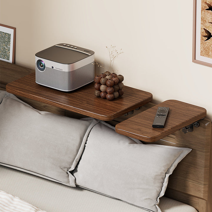 Slim Wall-Mounted Floating Bedside Shelf with Concealed Brackets
