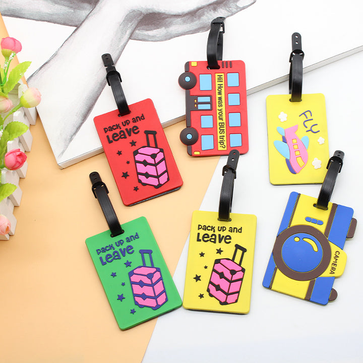 Unisex creative luggage tag in bus design Kalsten