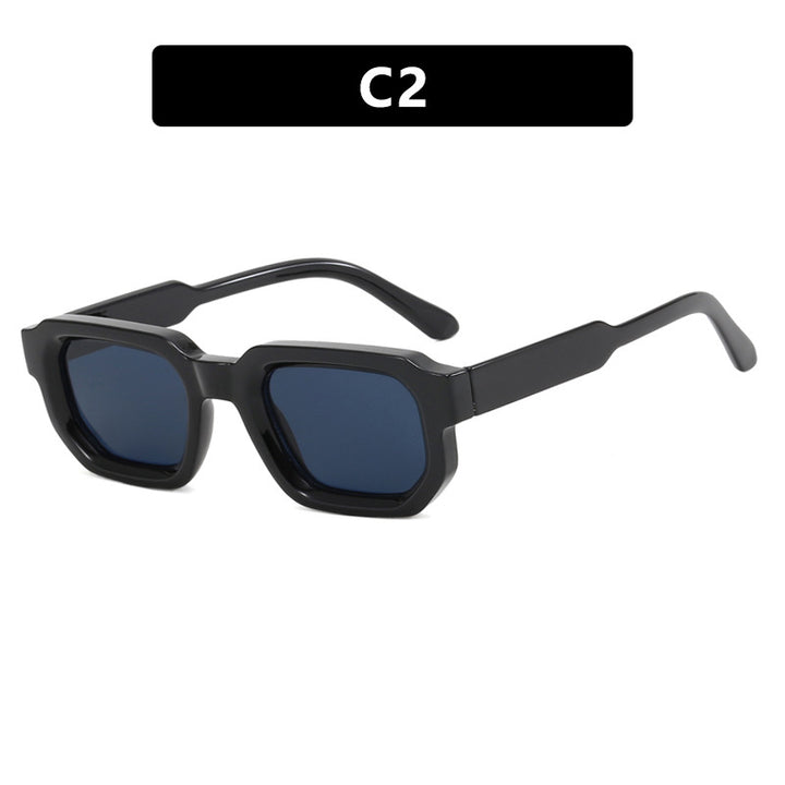 Women's geometric sunglasses with stylish transparent frame and polarized lenses Kalsten