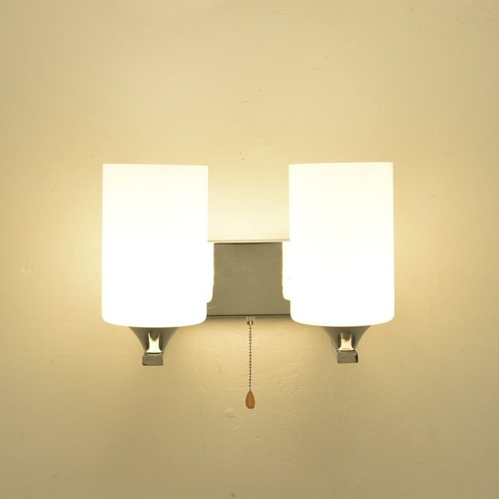 Modern Dual-Opal Wall Sconce
