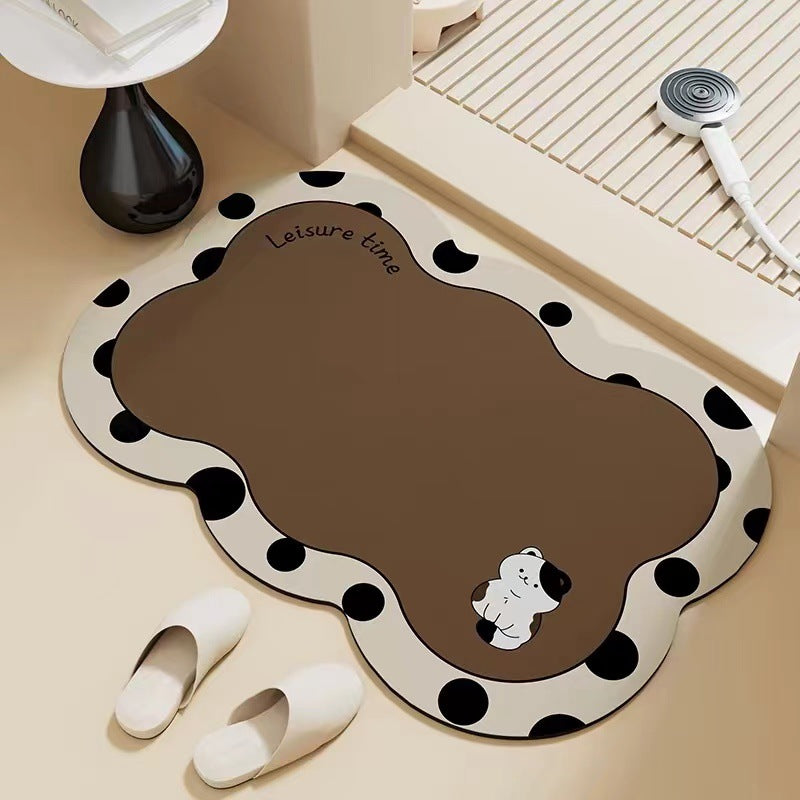 Artistic Cat-Themed Area Mat for Home Decor