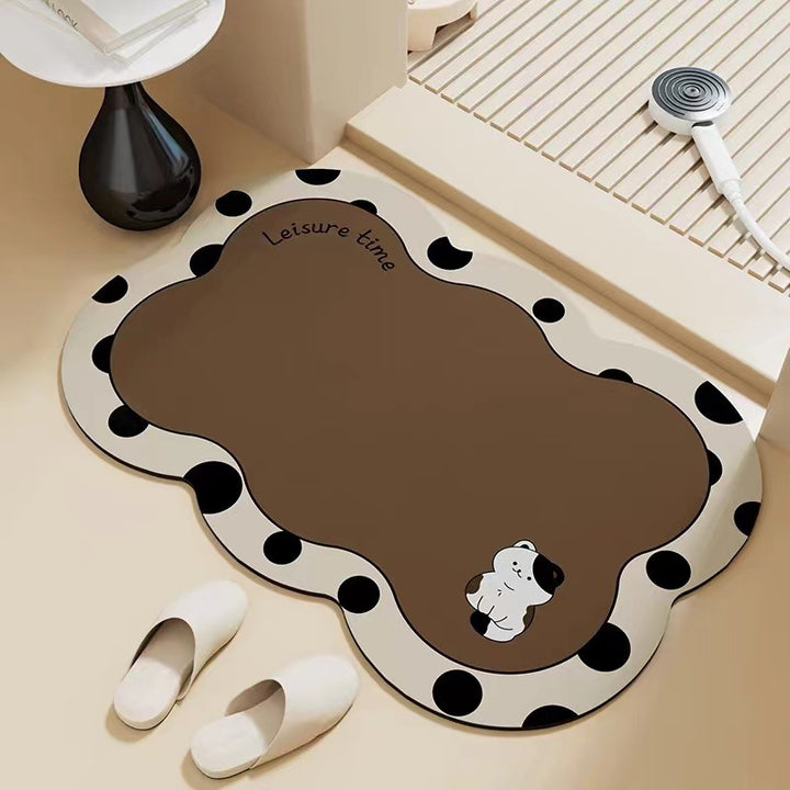 Artistic Cat-Themed Area Mat for Home Decor