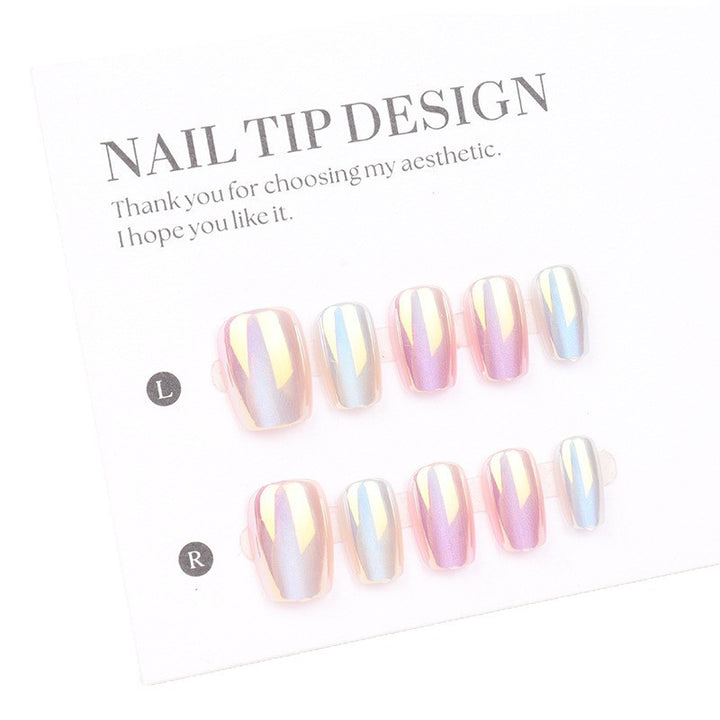 Premium Iridescent Press-On Nail Tips Kalsten