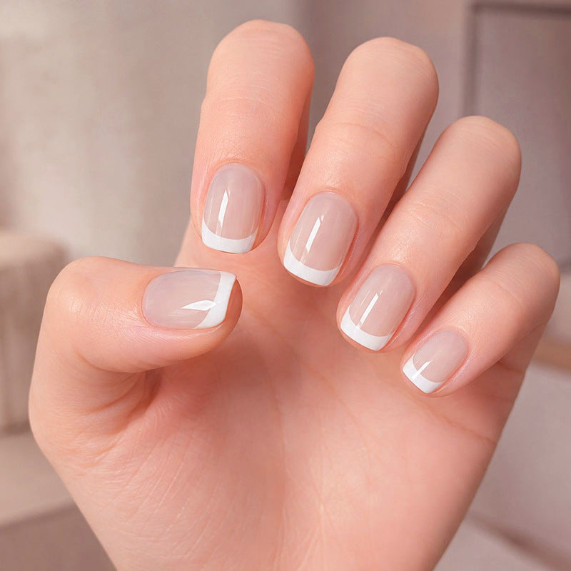 French Tip Acrylic Nail Enhancements Kalsten