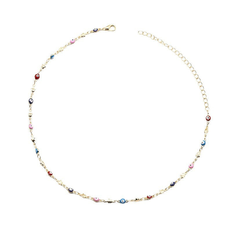 Colorful Bead Chain Necklace Kalsten