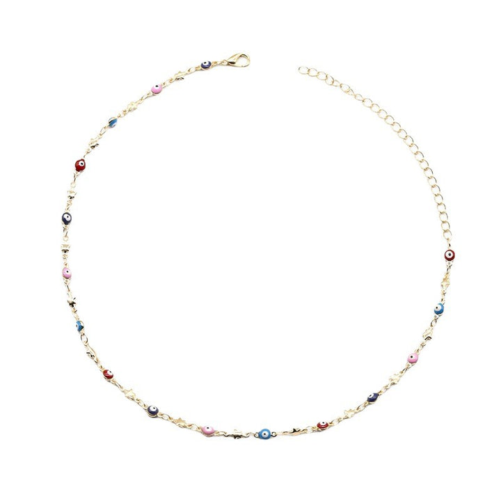 Colorful Bead Chain Necklace Kalsten