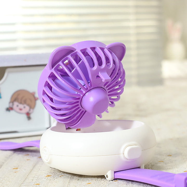 Women's Portable Hand Fan with Fun Rabbit Design Kalsten