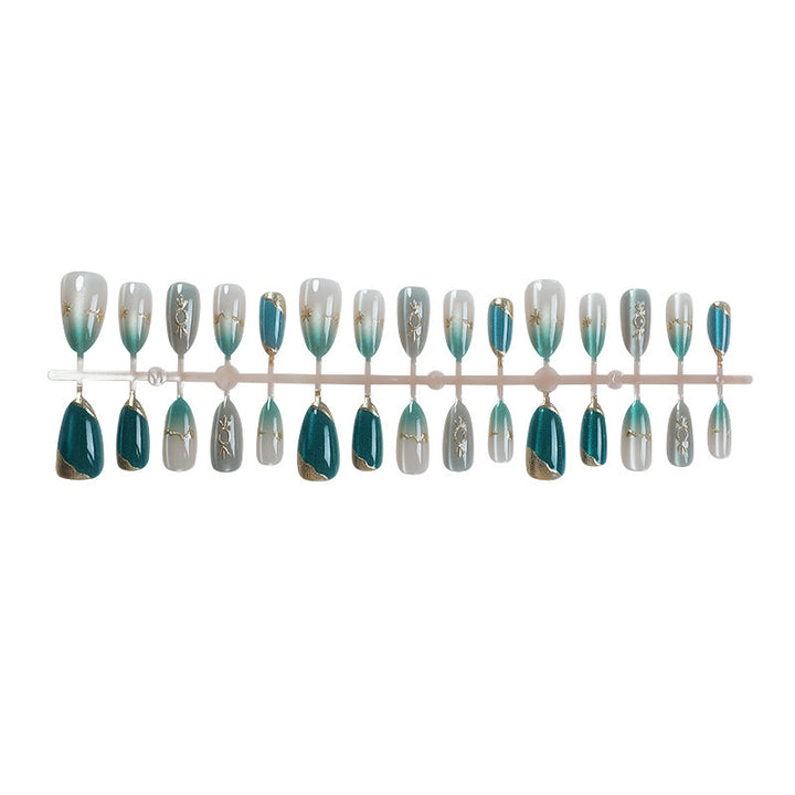 Glamourous Artistic Press-On Nail Set Kalsten