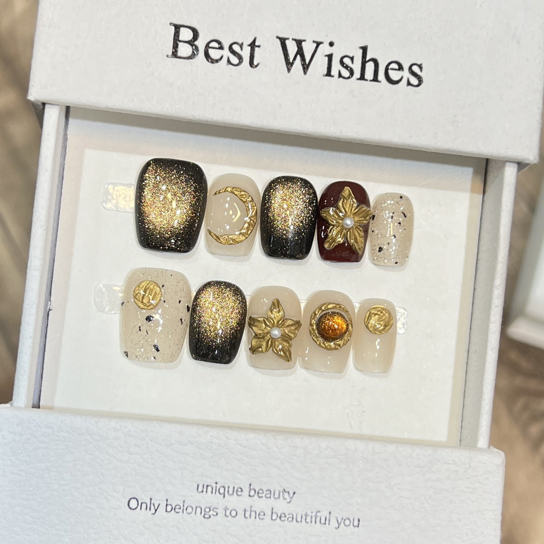 Unique Decorative Press-On Nail Set Kalsten