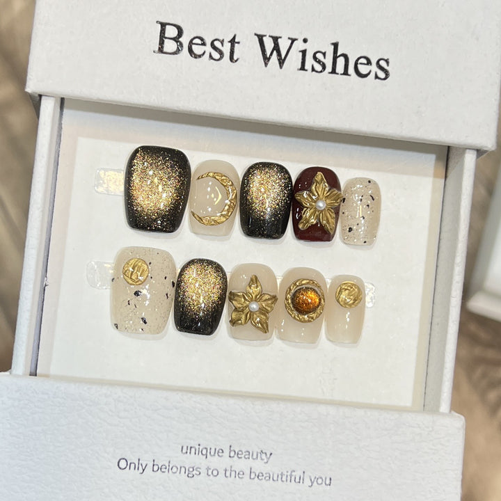 Unique Decorative Press-On Nail Set Kalsten