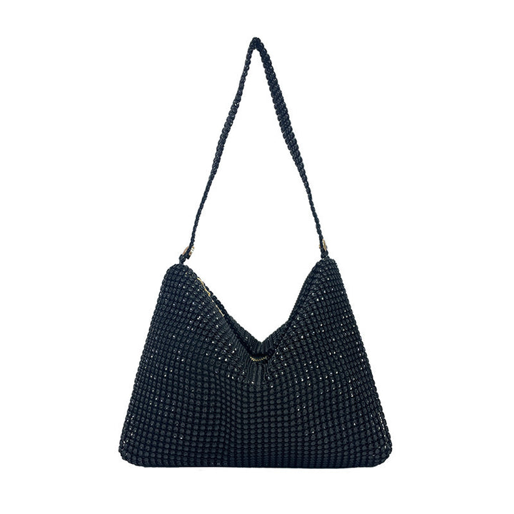 Sequined Rhinestone Shoulder Bag
