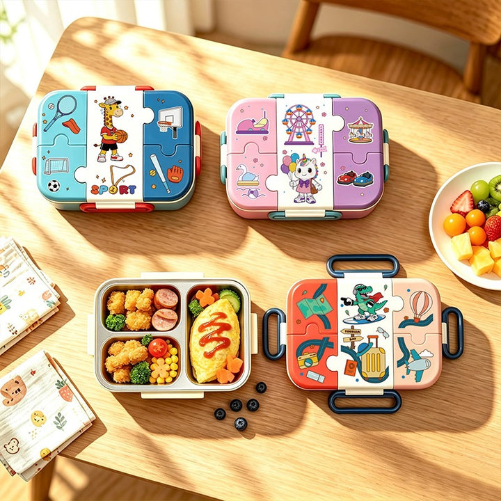 Sport-Themed Multi-Compartment Lunch Box