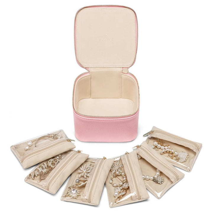 Jewelry Organizer Bag with Transparent Compartments Kalsten