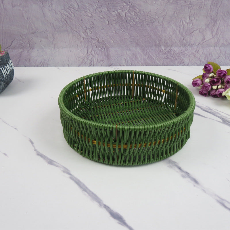 Multi-Compartment Woven Storage Basket Kalsten