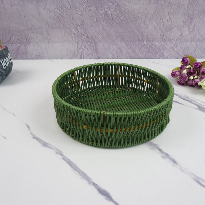 Multi-Compartment Woven Storage Basket Kalsten