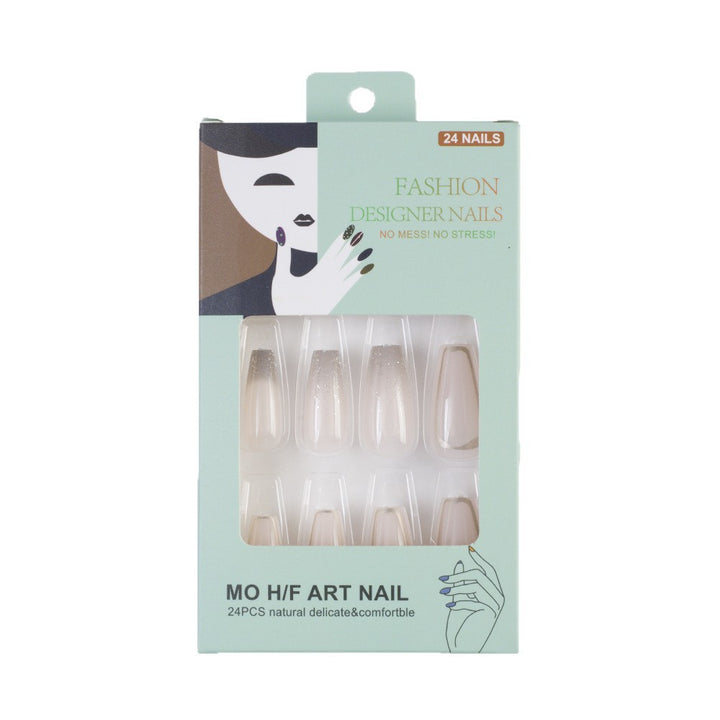 Artificial nails with elegant glitter accents Kalsten