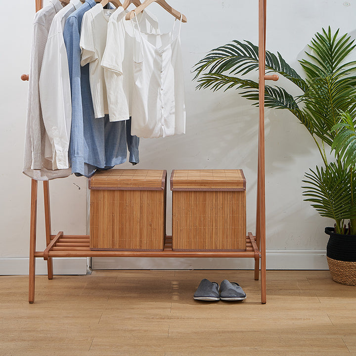 Laundry basket made of natural bamboo Kalsten