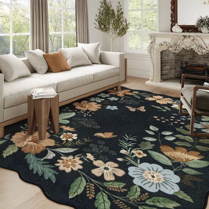 Elegant Floral Design Area Rug