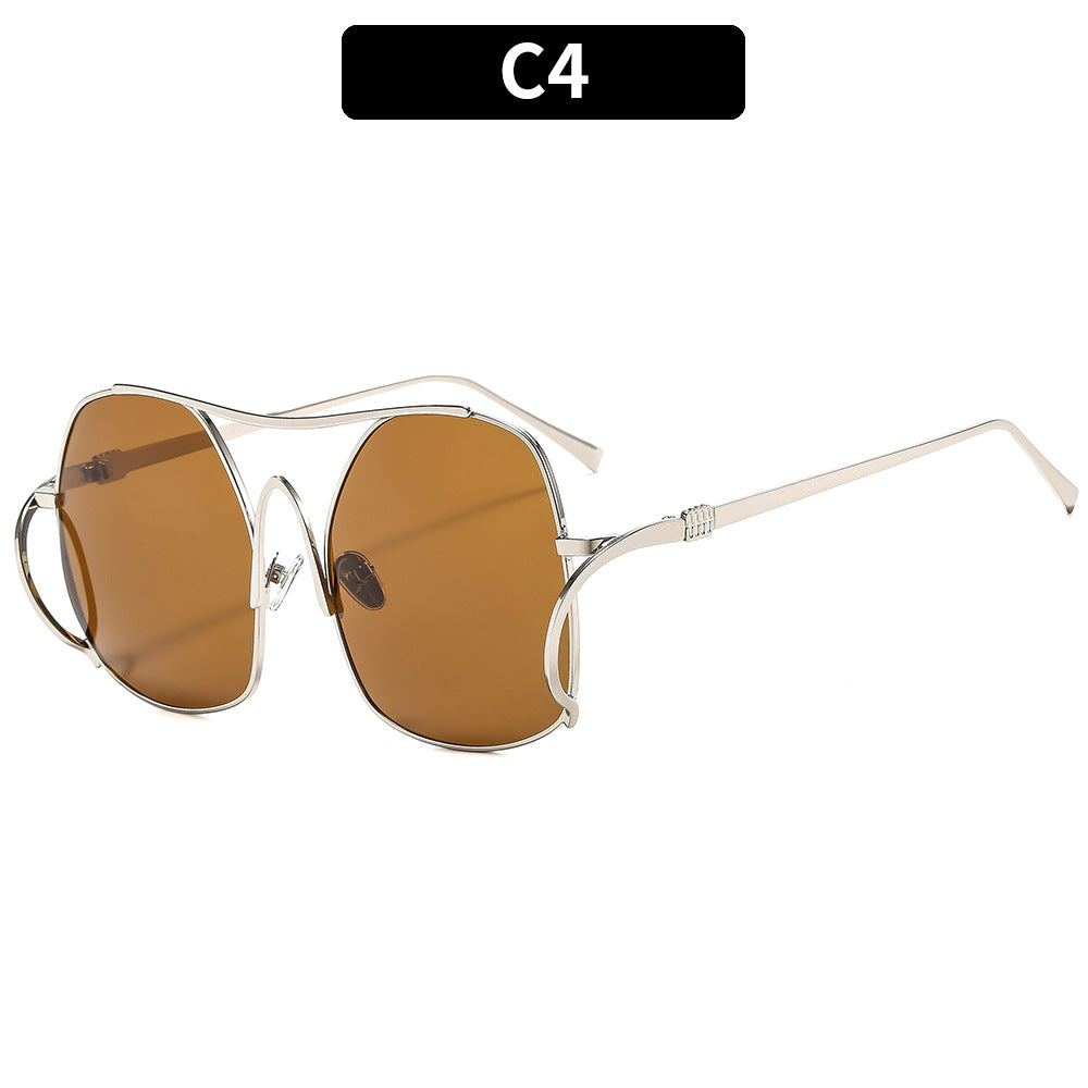 Stylish Oversized Hexagonal Sunglasses