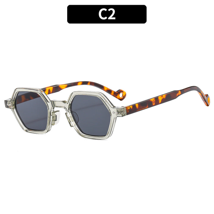 Fashion-Forward Hexagonal Frame Sunglasses
