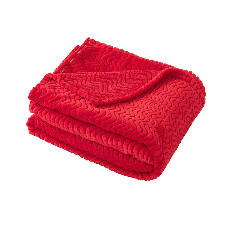 Ladies Cozy Wave Texture Blanket Kalsten