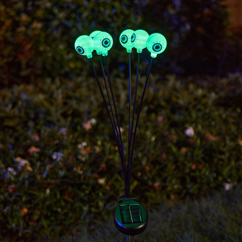 Creepy garden lights with eye motif Kalsten