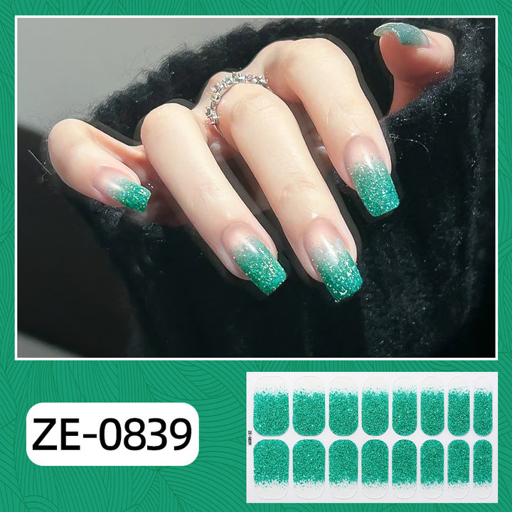 Glamorous Glitter Ombre Nail Wraps