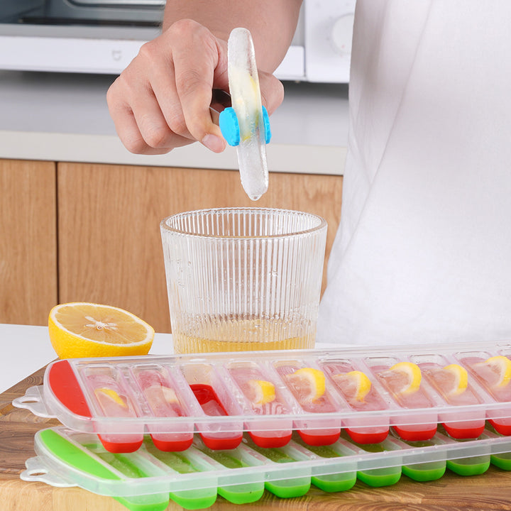 Silicone Ice Cube Tray with Ergonomic Handle Kalsten