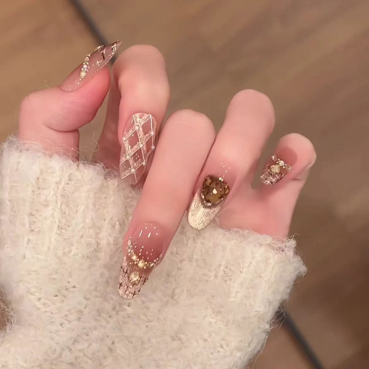 Natural Ombre Acrylic Nail Set Kalsten