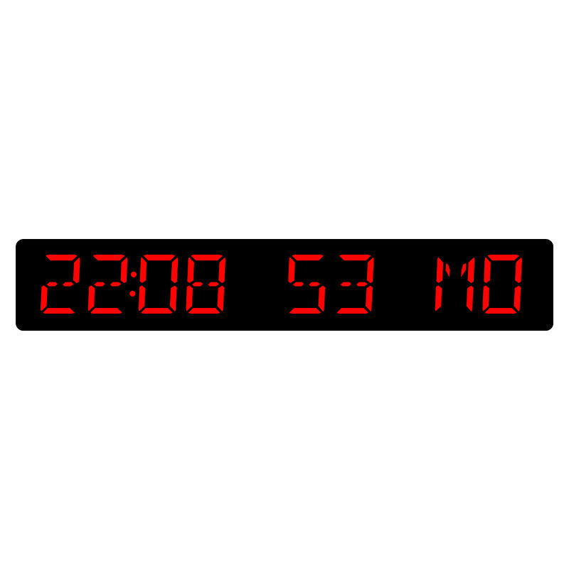 Digital wall clock with large LED display Kalsten